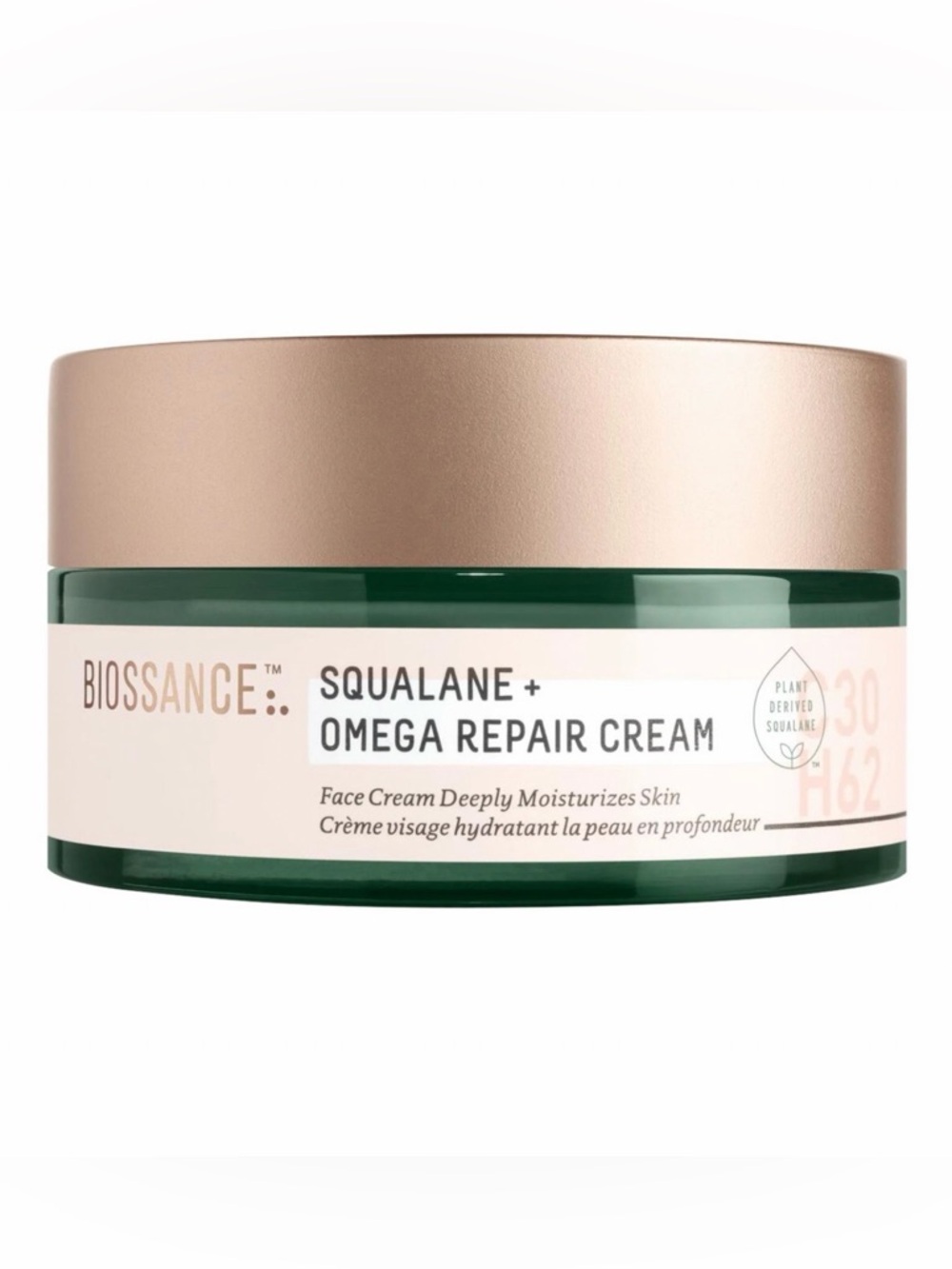New Jumbo Sz Biossance Omega Repair Deep Hydration Moisturizer Ceramide Squalane